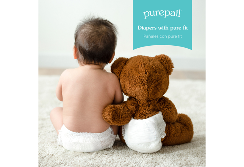 Diapers with<br>pure fit