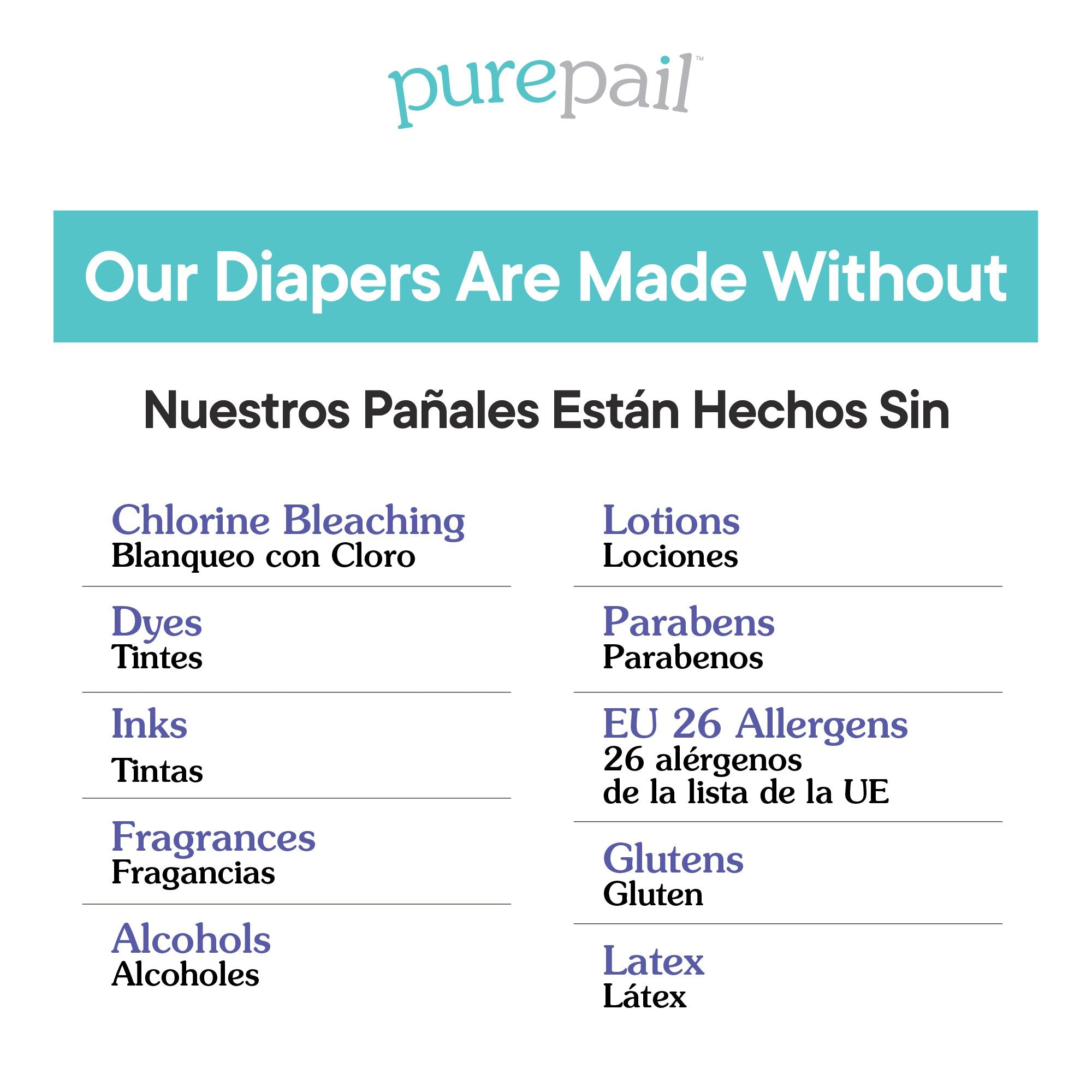PurePail™ Disposable Diapers, Size 4, 22-37 lbs, 152 Ct